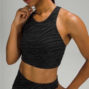 Lululemon Wunder Train Long-Line Bra Le Tigre Camo Deep Coal Multi